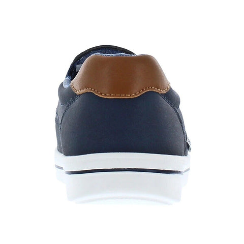 Brand New Izod Mens Barlow Sneaker Slip On Shoe Navy Blue