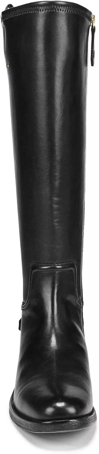 Franco Sarto Women's Black Merina Leather Knee-High Boots | Franco Sarto In Lebanon