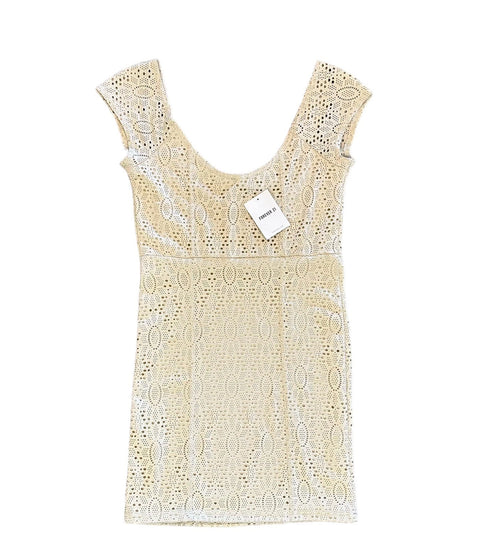 Forever 21 Women's Beige Lace Bodycon Mini Dress |Forever 21 In Lebanon