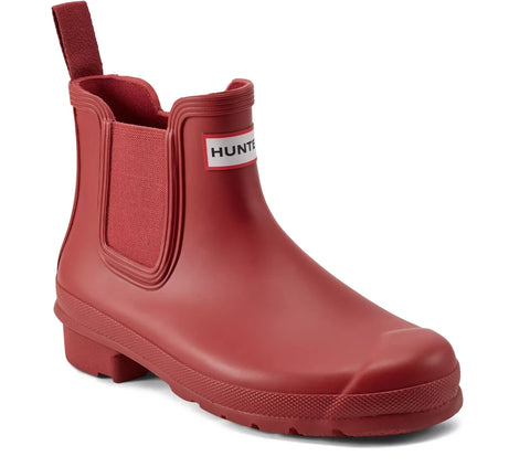 Hunter Women's Red Chelsea Waterproof Ankle Boots | Hunter In Lebanon