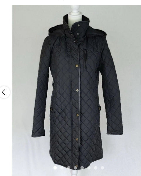 Lauren Ralph Lauren Women's Black hooded  Quilted Jacket | Lauren Ralph Lauren In Lebanon