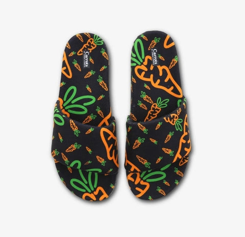 Carrots By Anwar Carrots Men's Black Visa Terry Slipper | Carrots In Lebanon