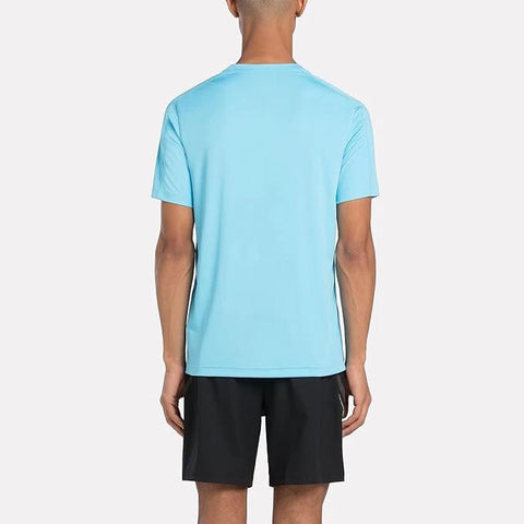 Reebok Men's Blue Short Sleeve Crewneck Training Tech T-Shirt | Reebok In Lebanon