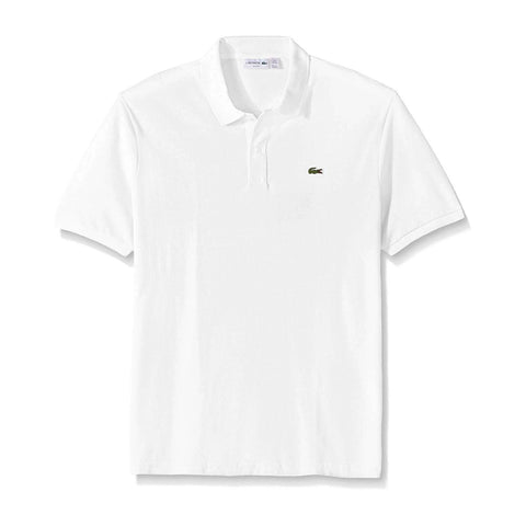Lacoste Men's White Classic Pique Slim Fit Short Sleeve Polo T-Shirt|Lacoste In Lebanon