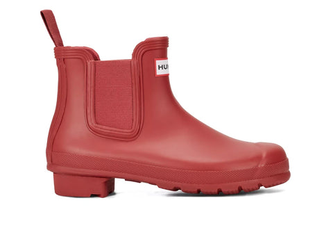 Hunter Women's Red Chelsea Waterproof Ankle Boots | Hunter In Lebanon