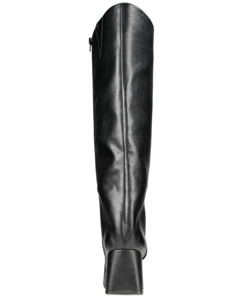 On 34th Women's Black Millerr Square-Toe Knee High Boots | On 34th In Lebanon