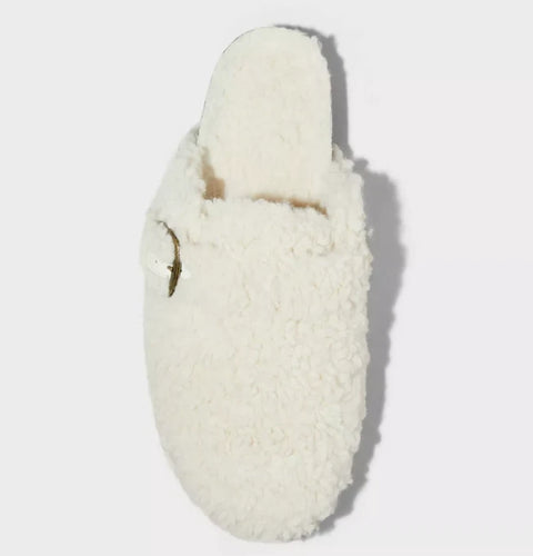 Auden Women's Nyla Faux Shearling Clog Slippers Ivory |Auden In Lebanon