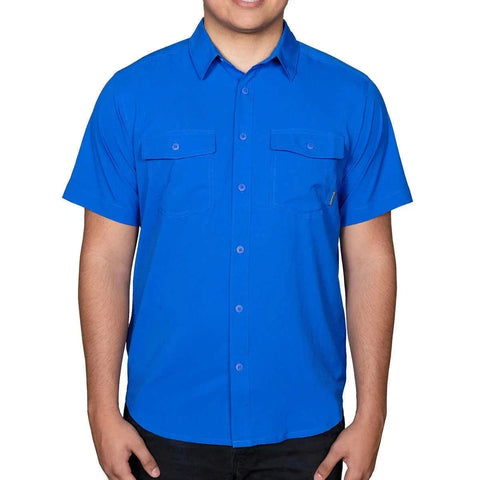 Columbia Men's Bright Indigo Short Sleeve Woven Shirt | Columbia In Lebanon