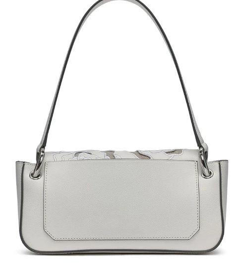 Karl Lagerfeld Paris Women's White Monet Embroidered Shoulder Bag | Karl Lagerfeld Paris In Lebanon