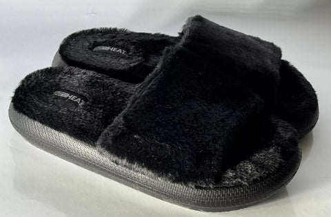 32 Degree Cushion Slide Women's Black Slipper |32 Degrees In Lebanon