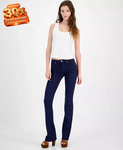 7 for All Mankind Women's Navy Kimmie Bootcut Jeans | 7 for All Mankind In Lebanon