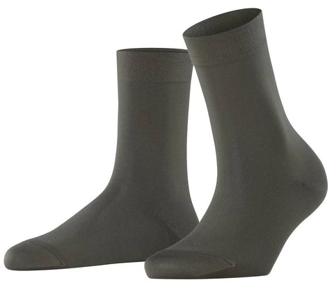 Falke Women's Olive Green Cotton Touch Socks|Falke In Lebanon
