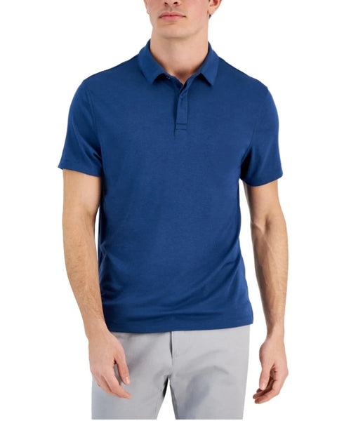 Alfani Men's Navy Steel Polo Neck T-Shirt | Alfani In Lebanon