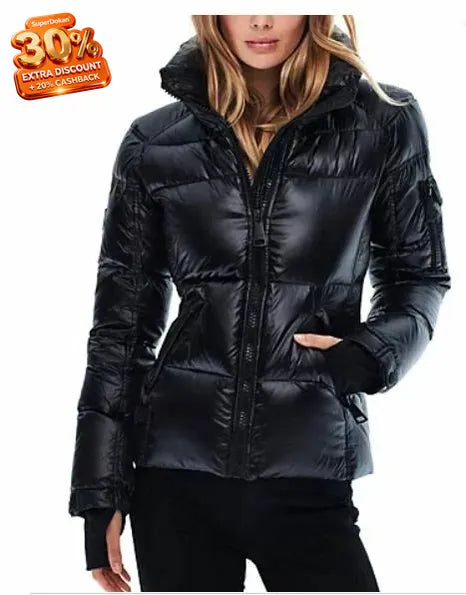 Sam New York Women's Black  Freestyle Down Nylon Puffer Jacket | Sam In Lebanon