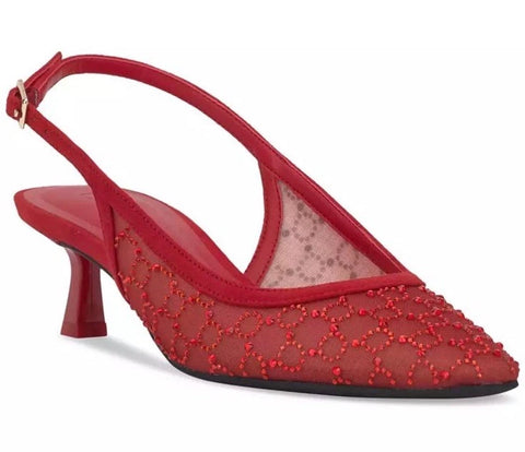 I.N.C. International Concepts Women's Red Gemini Mid Heel Slingback Pumps Sandals | I.N.C. International Concepts In Lebanon