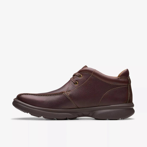 Clarks Men's Dark Brown Leather Bradley Up Casual Shoes | Clarks In Lebanon