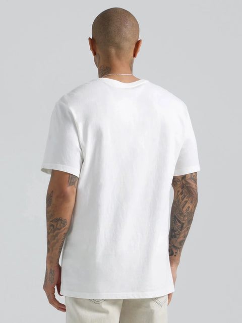 Lee Men’s Short-Sleeve White Graphic Crew Neck T-Shirt | Lee in Lebanon