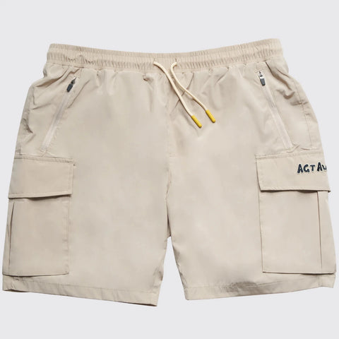 AGTAWH Men's Tan Cargo Pocket Woven Shorts |AGTAWH In Lebanon