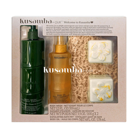 Kusamba by QUR Bath and Body Care Made with Hand-harvested Seawater 5 Piece Set |Kusamba In Lebanon