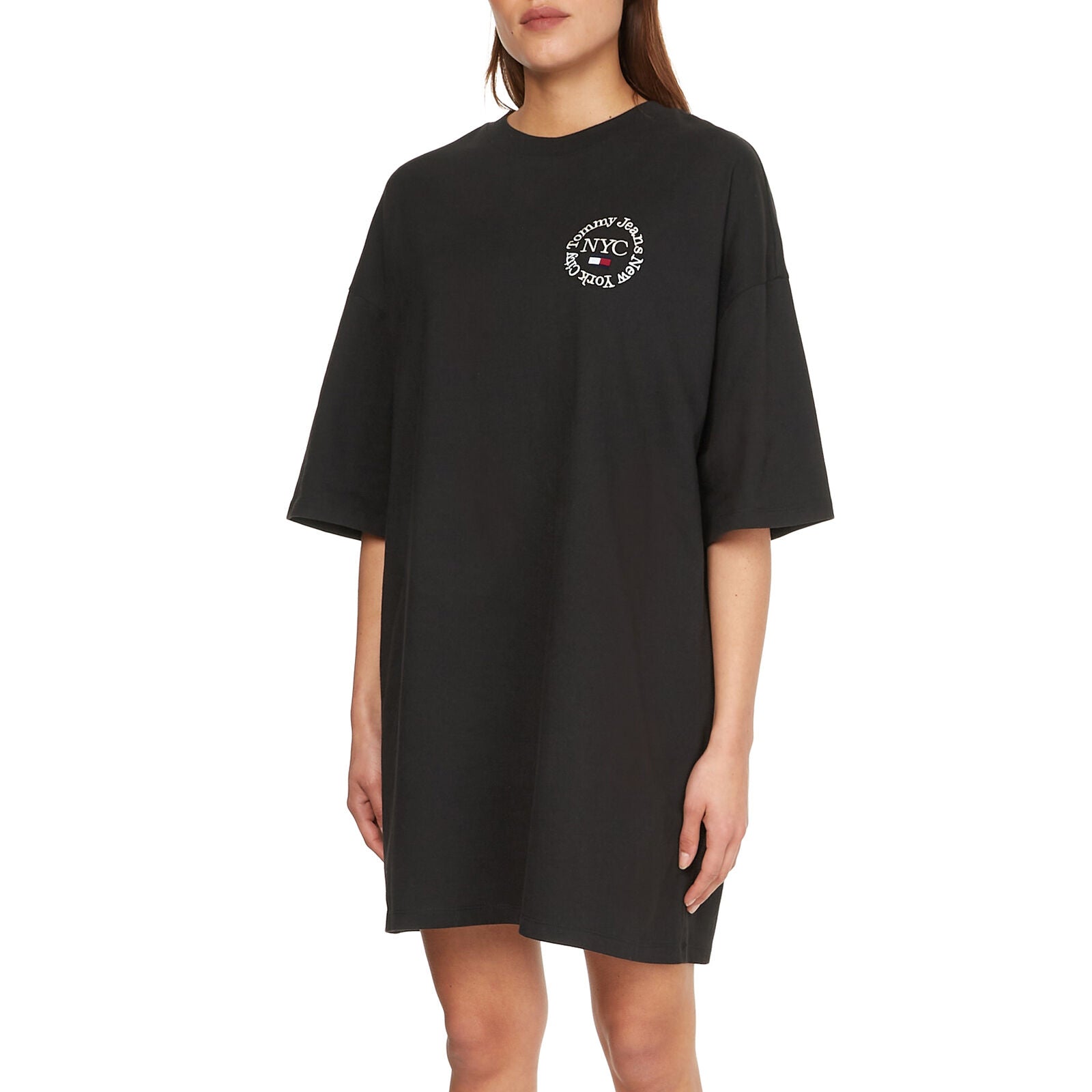 Tommy Jeans Women's Black Timeless Logo Dress UC4CX FE651