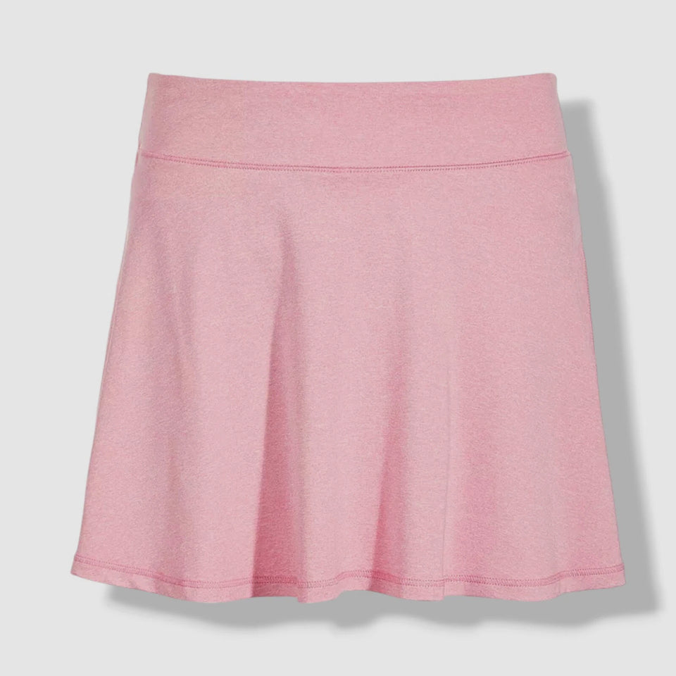 ID Ideology Women's Pink Solid Jersey A-Line Skort | ID Ideology In Lebanon