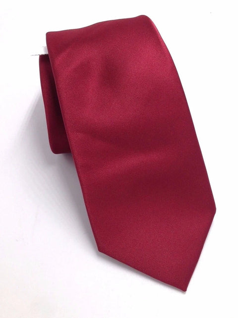 Bar III Men's Burgundy Solid Skinny Neckties   | Bar III   in Lebanon