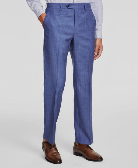 Michael Kors Men's Blue Classic-Fit Pinstripe Wool Suit Pants  |  Michael Kors in Lebanon