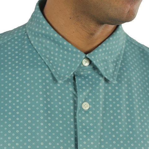 Jachs New York Men's Green Short Sleeve Woven Shirt | Jachs New York  In Lebanon