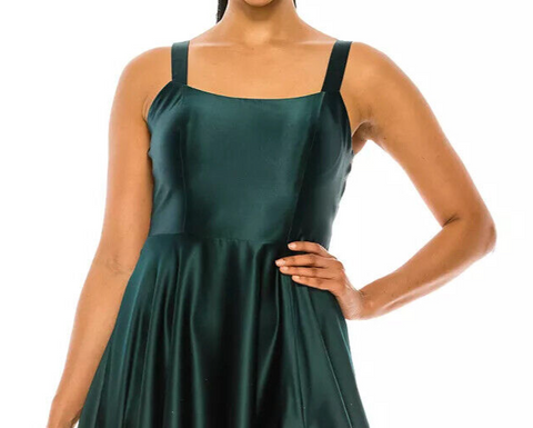 B Darlin Women's Dark Green Dress ABF120 shr zone10