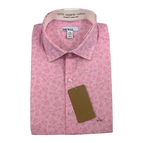 Bar III Men's Pink Shirt ABF547 shr(ll4)