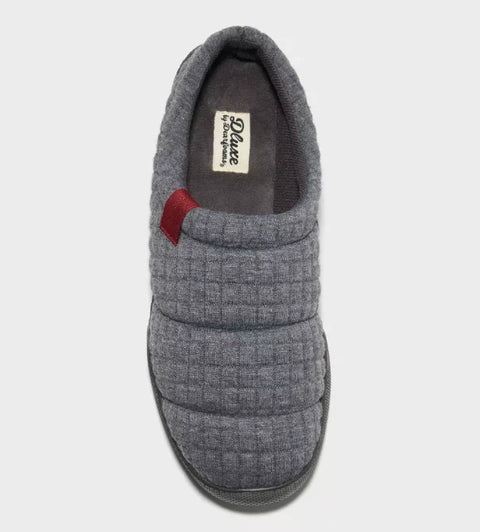 Dluxe By Dearfoams Men's Grey Julien Clog Slippers | Dluxe By Dearfoams In Lebanon