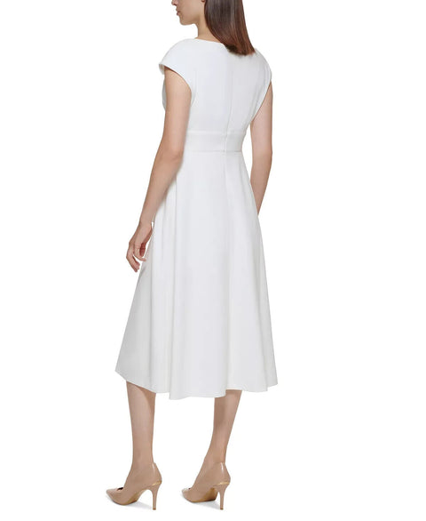 Calvin Klein Women's White Dress ABF205 shr