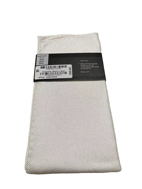 Alfani Men's Silver Solid Pocket Square | Alfani In Lebanon
