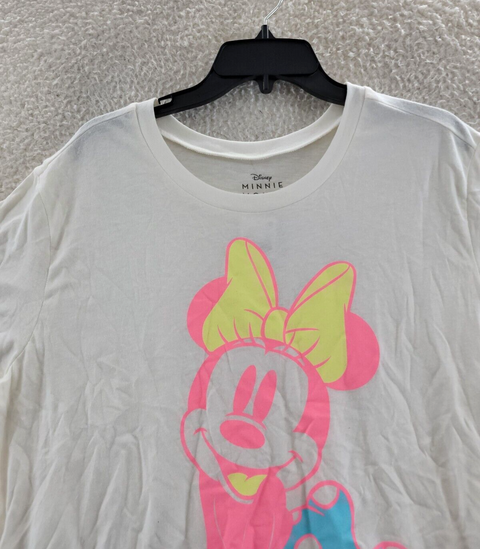Disney Women's White T-Shirt ABF645 shr