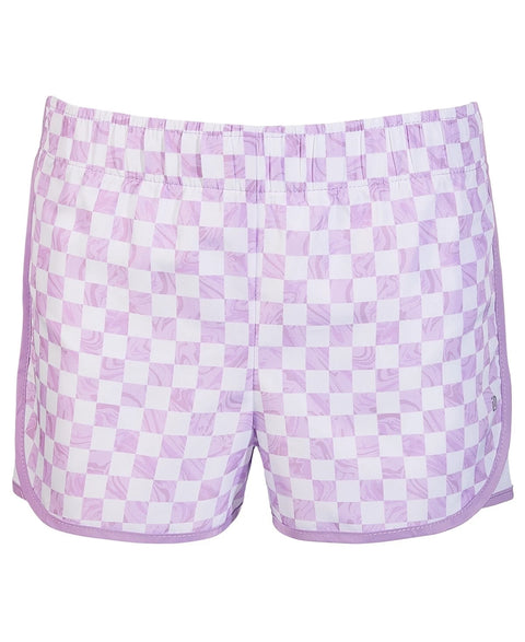 ID Ideology Girl's White & Lilac Pull On Short | ID Ideology In Lebanon