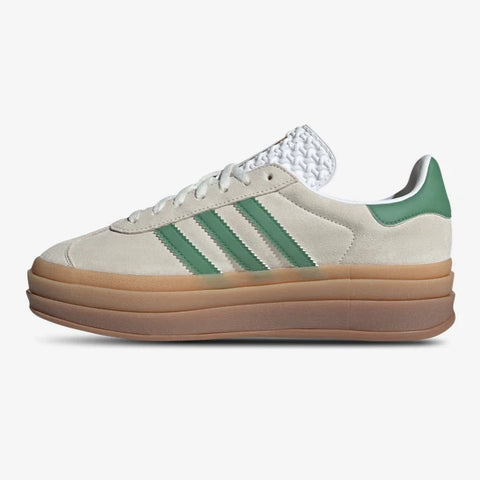 Adidas Gazelle Bold Women Beige Suede & Green Stripes Sneaker | Adidas in Lebanon