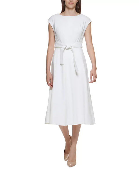 Calvin Klein Women's White Dress ABF205 shr