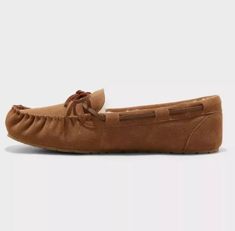 Auden Women's Camel Chestnut Brown Bria Moccasin Slippers | Auden In Lebanon