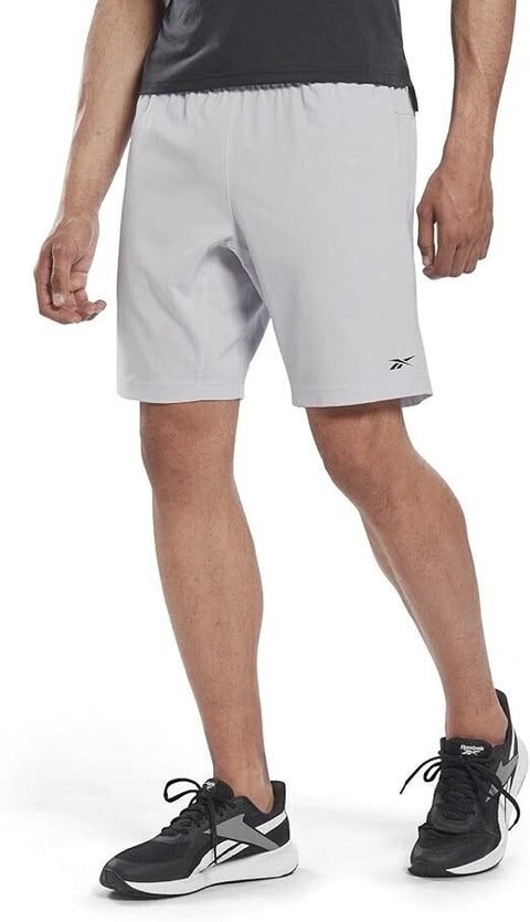Reebok Men's Pure Gray 3 Regular fit Drawstring Short  | Reebok in Lebanon