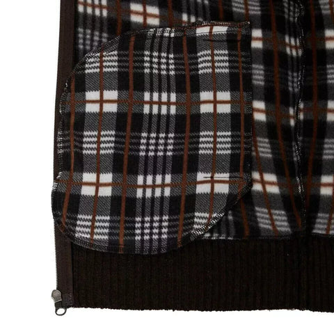 Izod Men's Brown Long Sleeve Full Zip Lined Jacket |Izod In Lebanon