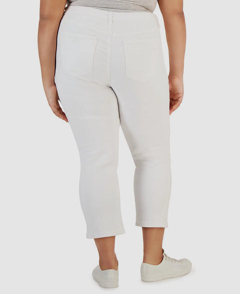 Celebrity Pink Women's White Retro Straight-Leg Jeans | Celebrity Pink In Lebanon