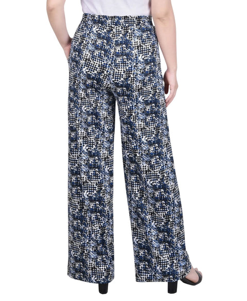 Ny Collection Women's Navy Petite Wide Leg Pants | Ny Collection In Lebanon