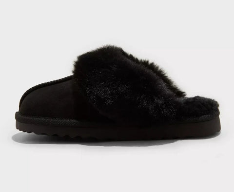 Cat & Jack Girl's Black Inez Scuff Slippers |Cat & Jack In Lebanon