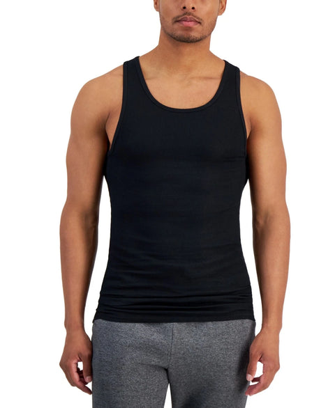 Alfani Men's Black 4-Pk Crewneck Cotton Undershirts | Alfani In Lebanon