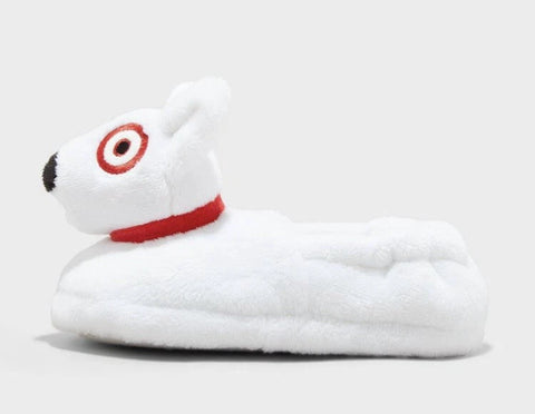 Wondershop Bullseye Target Dog Toddler Kids White Slippers |  Wondershop In Lebanon
