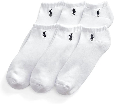 Polo Ralph Lauren Men's White Classic Sport Half 6 Pair Pack Cushioned Sole Socks | Polo Ralph Lauren In Lebanon