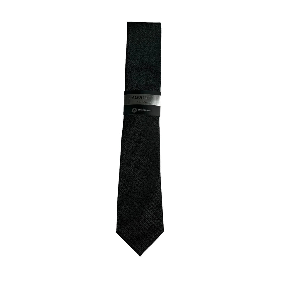 Alfani Men's Dark Grey Terry Mini Texture Slim Neck Tie | Alfani In Lebanon