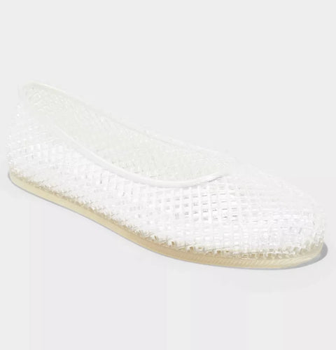 Wild Fable Women's Clear Isabella Jelly Flats |Wild Fable In Lebanon
