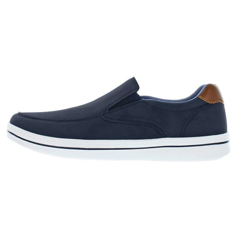 Brand New Izod Mens Barlow Sneaker Slip On Shoe Navy Blue