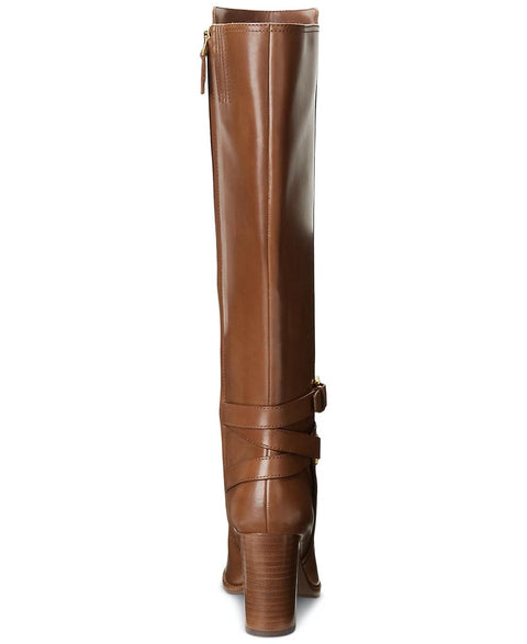 Lauren Ralph Lauren Women's Tan Manchester Buckled Boots | Lauren Ralph Lauren In Lebanon